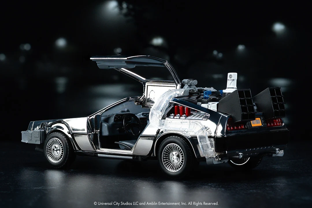 Back to the Future Time Machine, 1:24 Scale Vehicle (Chrome Exclusive) - Image 20