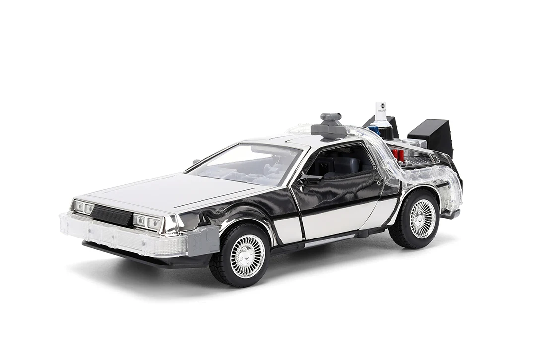 Back to the Future Time Machine, 1:24 Scale Vehicle (Chrome Exclusive) - Image 6