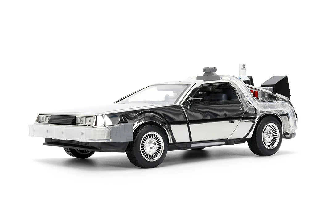 Back to the Future Time Machine, 1:24 Scale Vehicle (Chrome Exclusive) - Image 7