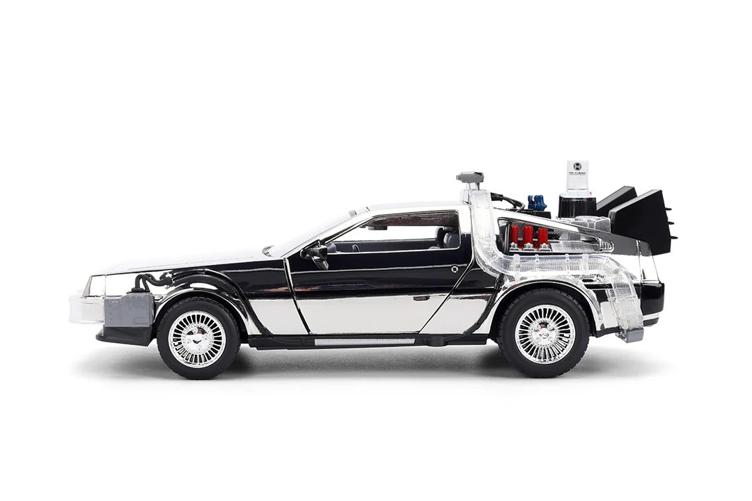 Back to the Future Time Machine, 1:24 Scale Vehicle (Chrome Exclusive) - Image 8