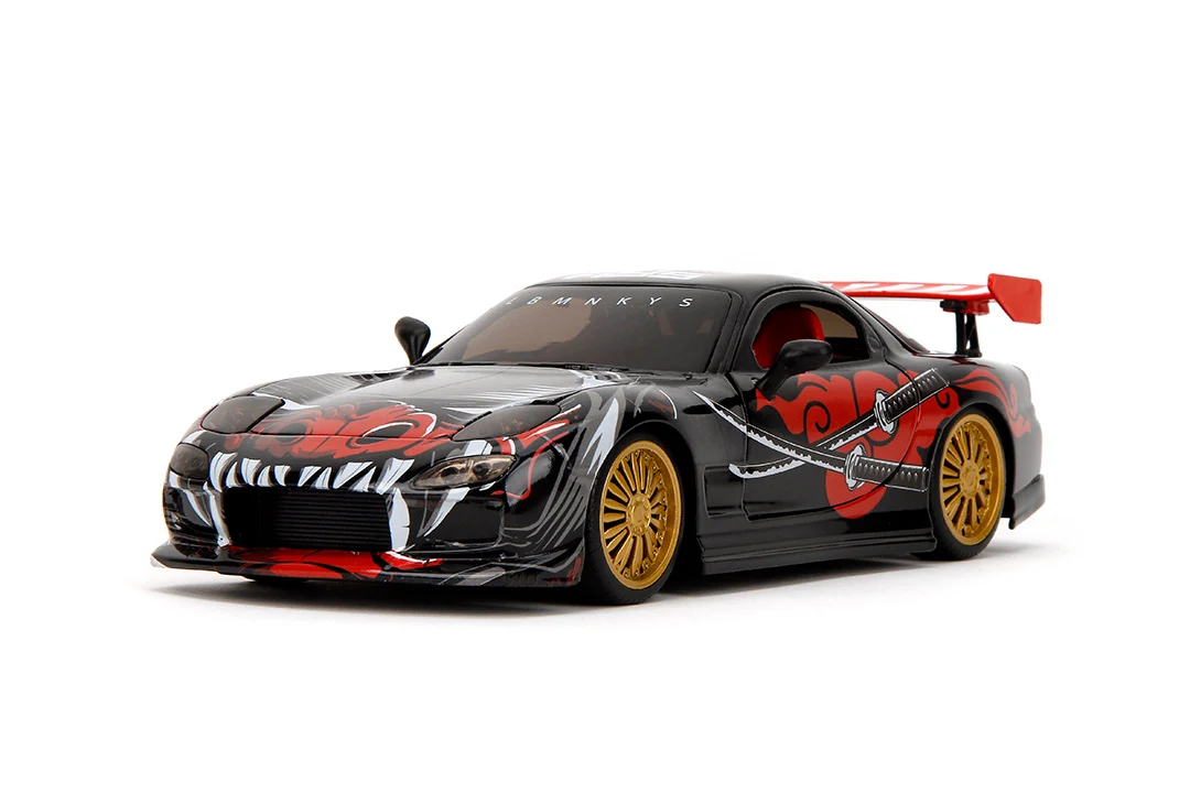 Lab Monkeys, Saru & 1993 Mazda RX-7, 1:24 Scale Vehicle & 2.75” Figure - Image 6