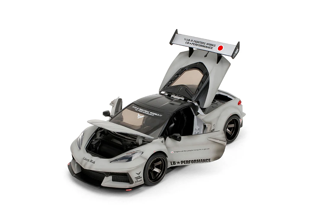 Liberty Walk Chevrolet Corvette C8, 1:24 Scale Vehicle - Image 10