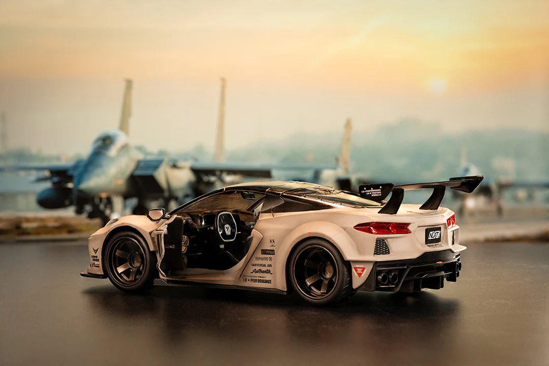 Liberty Walk Chevrolet Corvette C8, 1:24 Scale Vehicle - Image 19