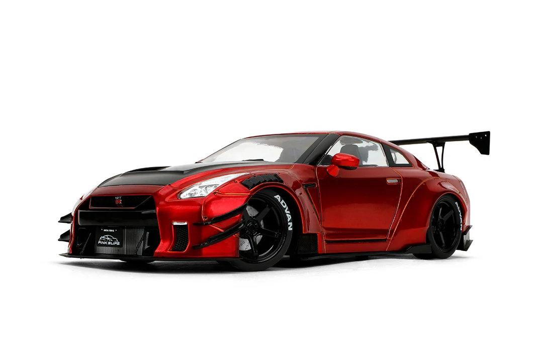 Pink Slips Nissan GT-R (R35) Liberty Walk, 1:18 Scale Vehicle (Wave 5) - Image 6