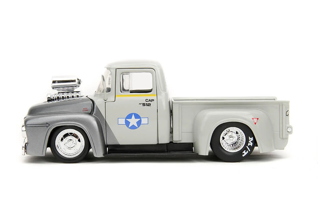 Street Fighter, Guile & 1956 Ford F-100, 1:24 Scale Vehicle & 2.75" Figure - Image 6