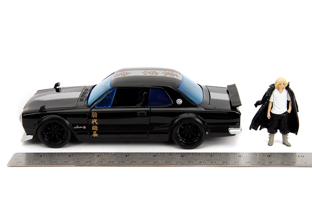 Tokyo Revengers, Mikey & 1971 Nissan Skyline GT-R, 1:24 Scale Vehicle & 2.75" Figure - Image 12